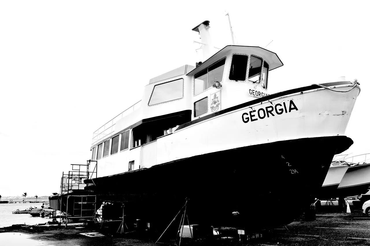 Our water taxi transports the gear to camp